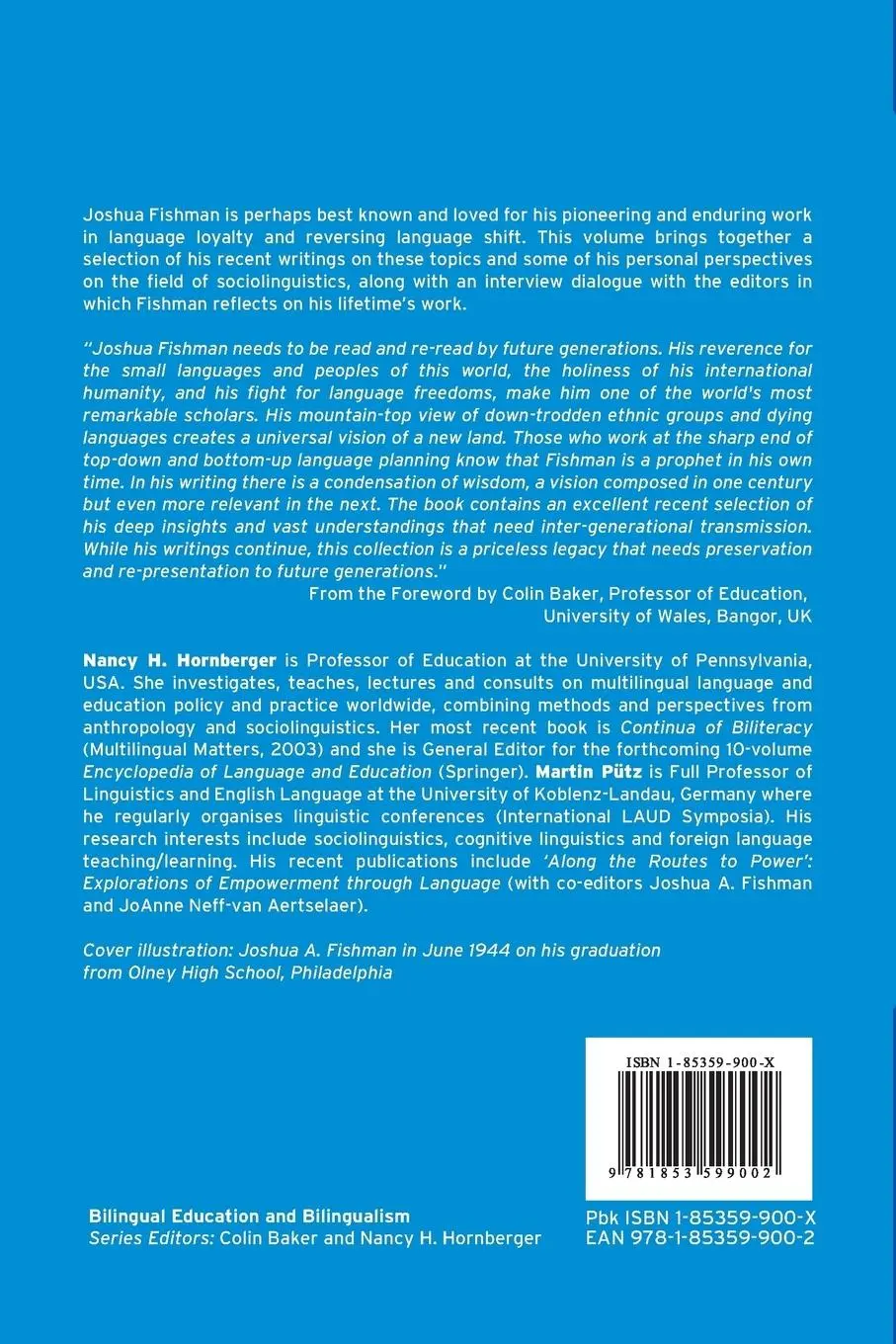 Rückseite: 9781853599002 | Language Loyalty, Language Planning, and Language Revitalization
