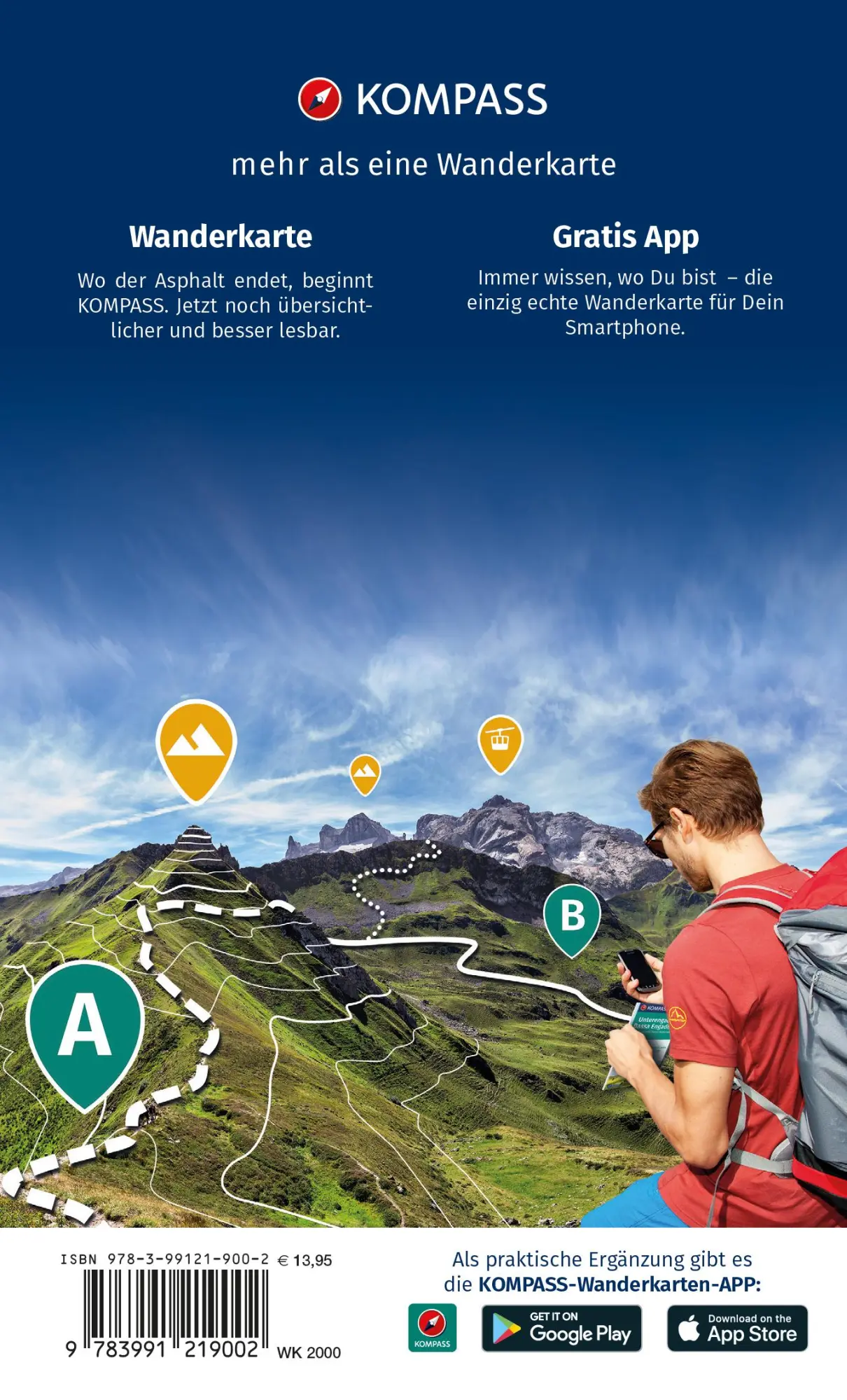 Rückseite: 9783991219002 | KOMPASS Wanderkarten-Set 2000 Böhmerwald, Sumava (2 Karten) 1:50.000