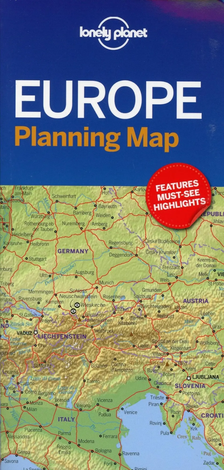 Cover: 9781786579102 | Lonely Planet Europe Planning Map | Lonely Planet | (Land-)Karte