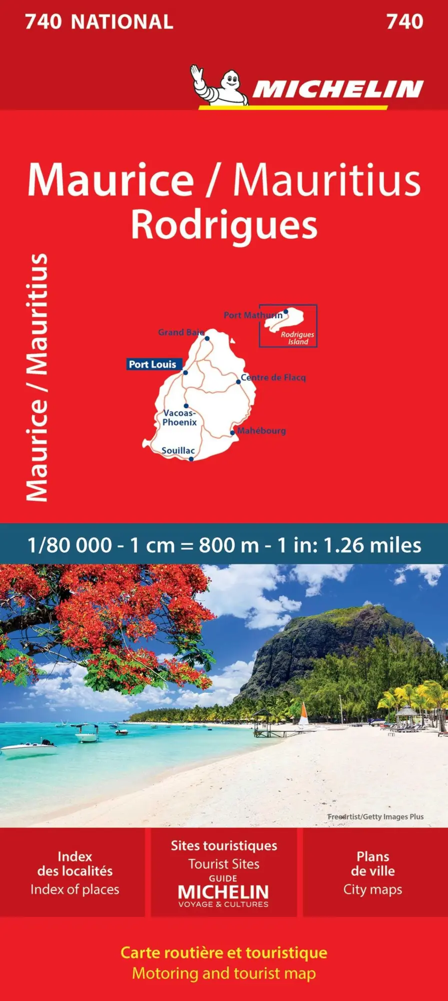 Cover: 9782067259102 | Maurice (Mauritius) - Michelin National Map 740 | Michelin | Englisch