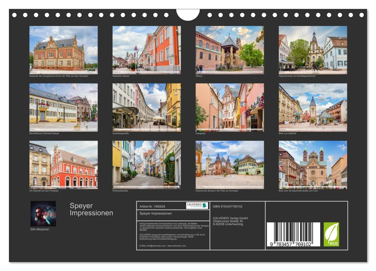 Bild: 9783457769102 | Speyer Impressionen (Wandkalender 2026 DIN A4 quer), CALVENDO...