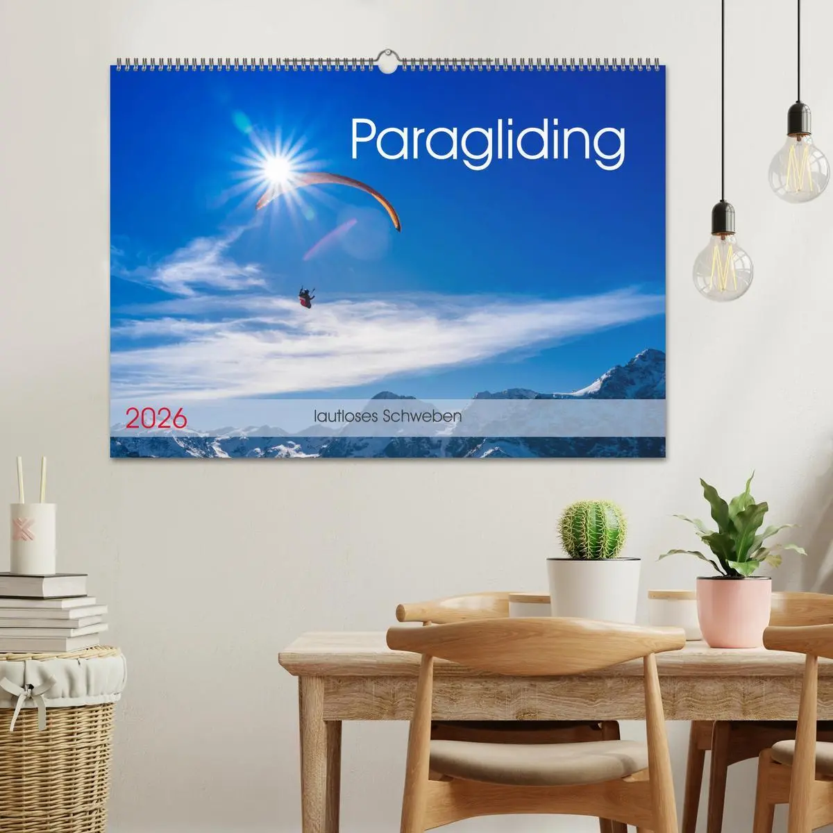 Bild: 9783457839102 | Paragliding - lautloses Schweben (Wandkalender 2026 DIN A2 quer),...