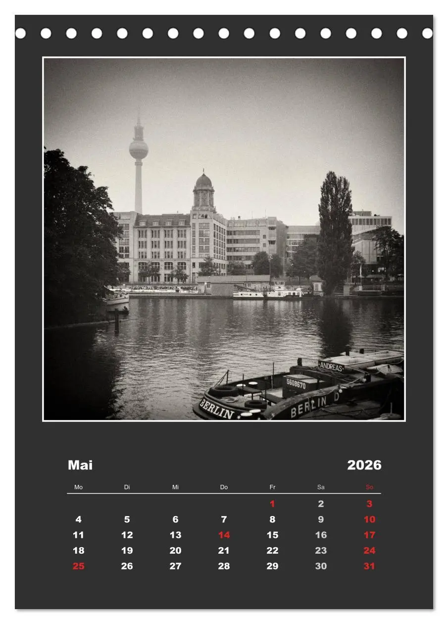 Bild: 9783516479102 | Berlin - Portrait einer Stadt (Tischkalender 2026 DIN A5 hoch),...