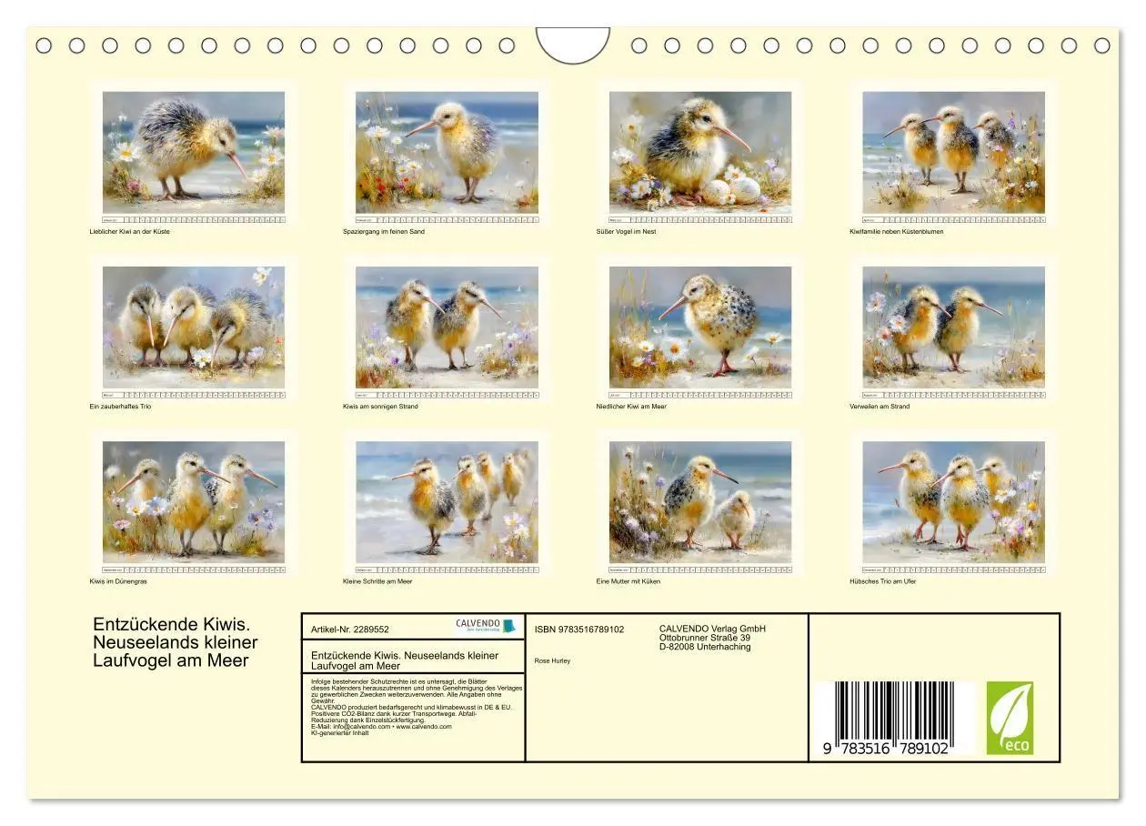 Bild: 9783516789102 | Entzückende Kiwis. Neuseelands kleiner Laufvogel am Meer...