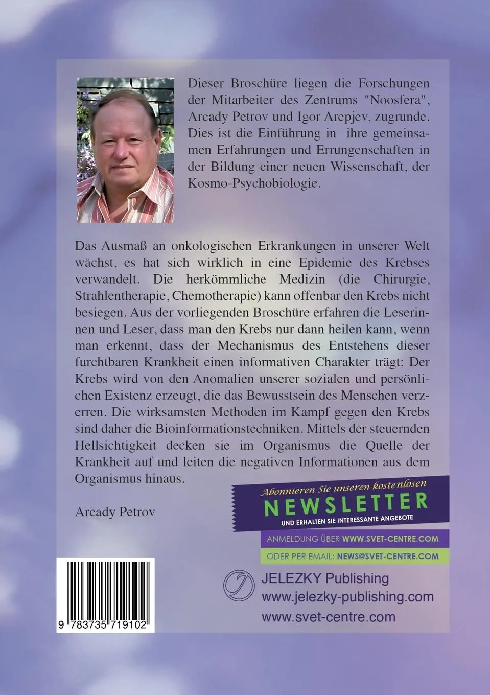 Rückseite: 9783735719102 | Gesundheitskorrektur bei onkologischen Krankheiten | Arcady Petrov