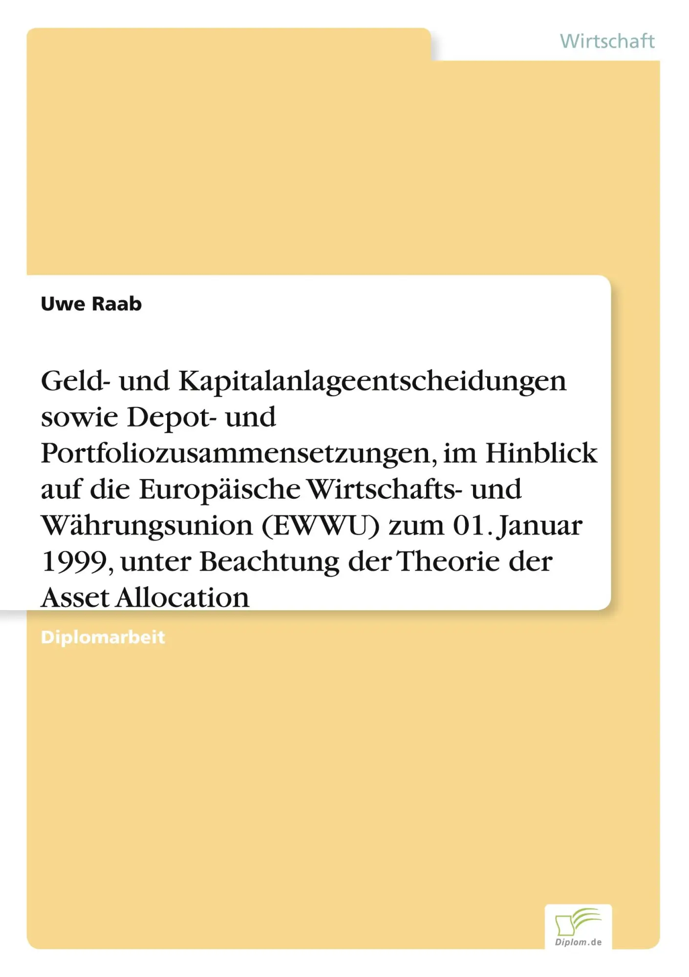 Cover: 9783838609102 | Geld- und Kapitalanlageentscheidungen sowie Depot- und...