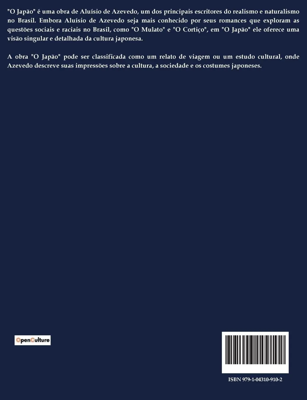 Rückseite: 9791043109102 | O Japão | Aluísio de Azevedo | Taschenbuch | Portugiesisch | 2024