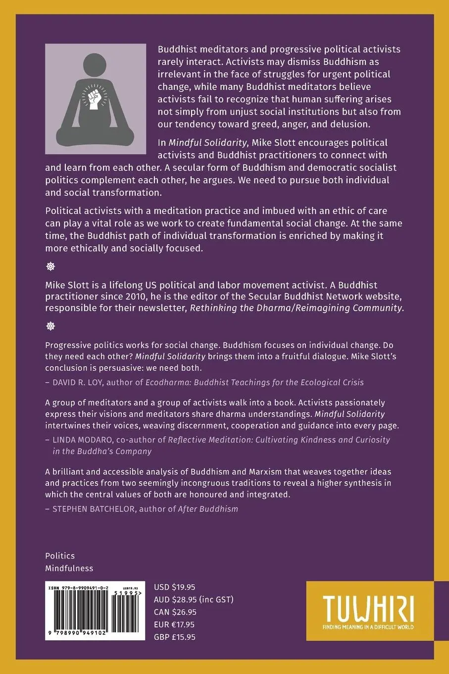Rückseite: 9798990949102 | Mindful Solidarity | A Secular Buddhist Democratic Socialist Dialogue