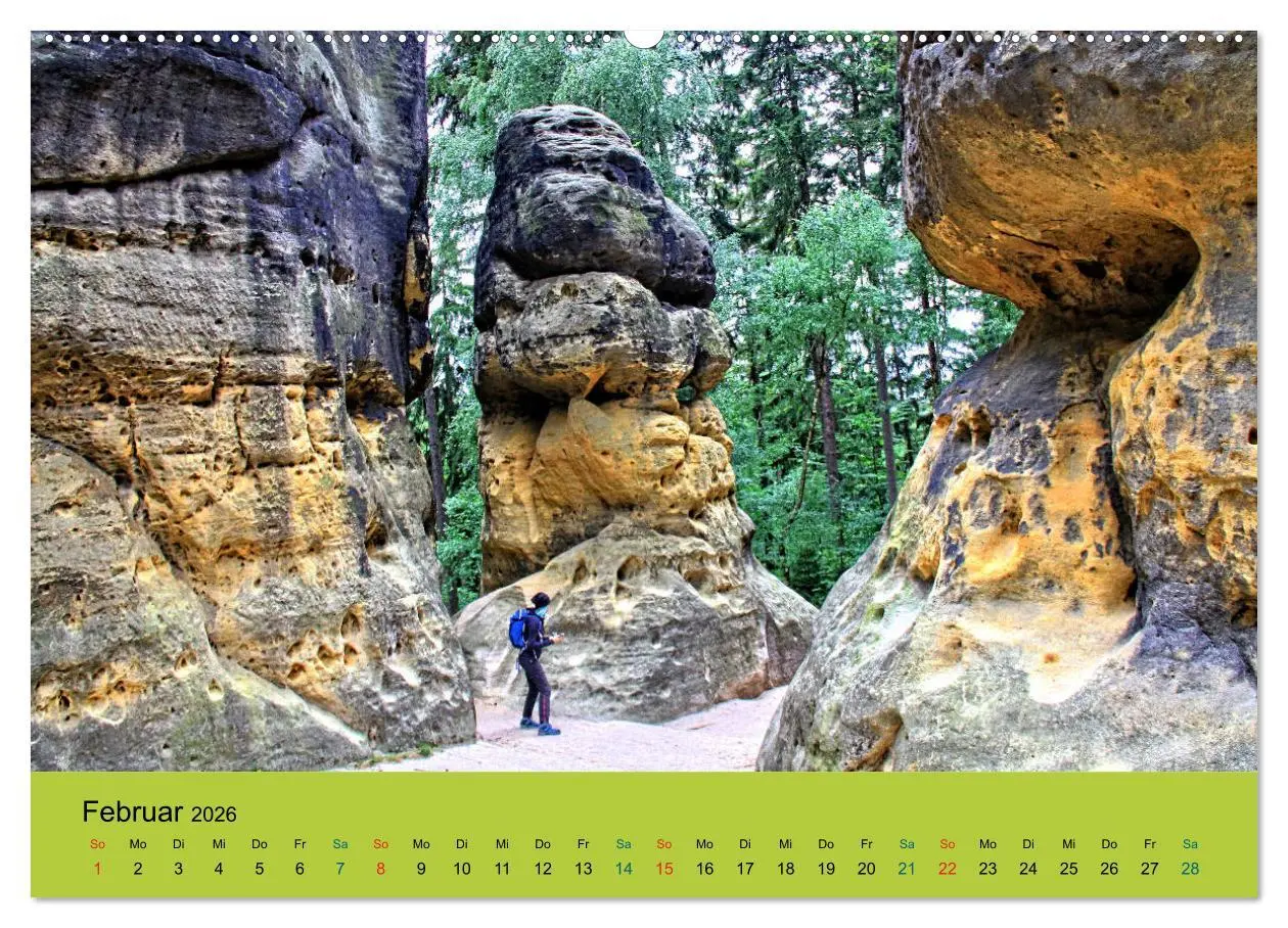 Bild: 9783516089202 | Im Elbsandstein - Sächsisch-böhmische Schweiz (Wandkalender 2026...