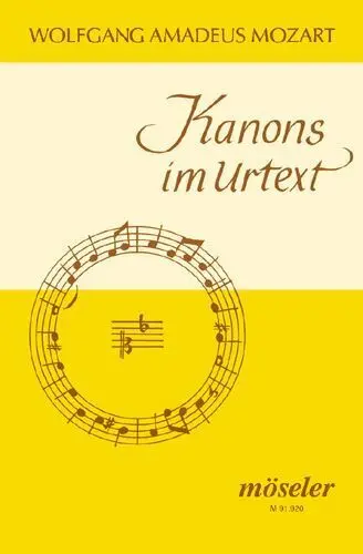 Cover: 9783787739202 | Kanons im Urtext | Gesang. | Wolfgang Amadeus Mozart | Taschenbuch