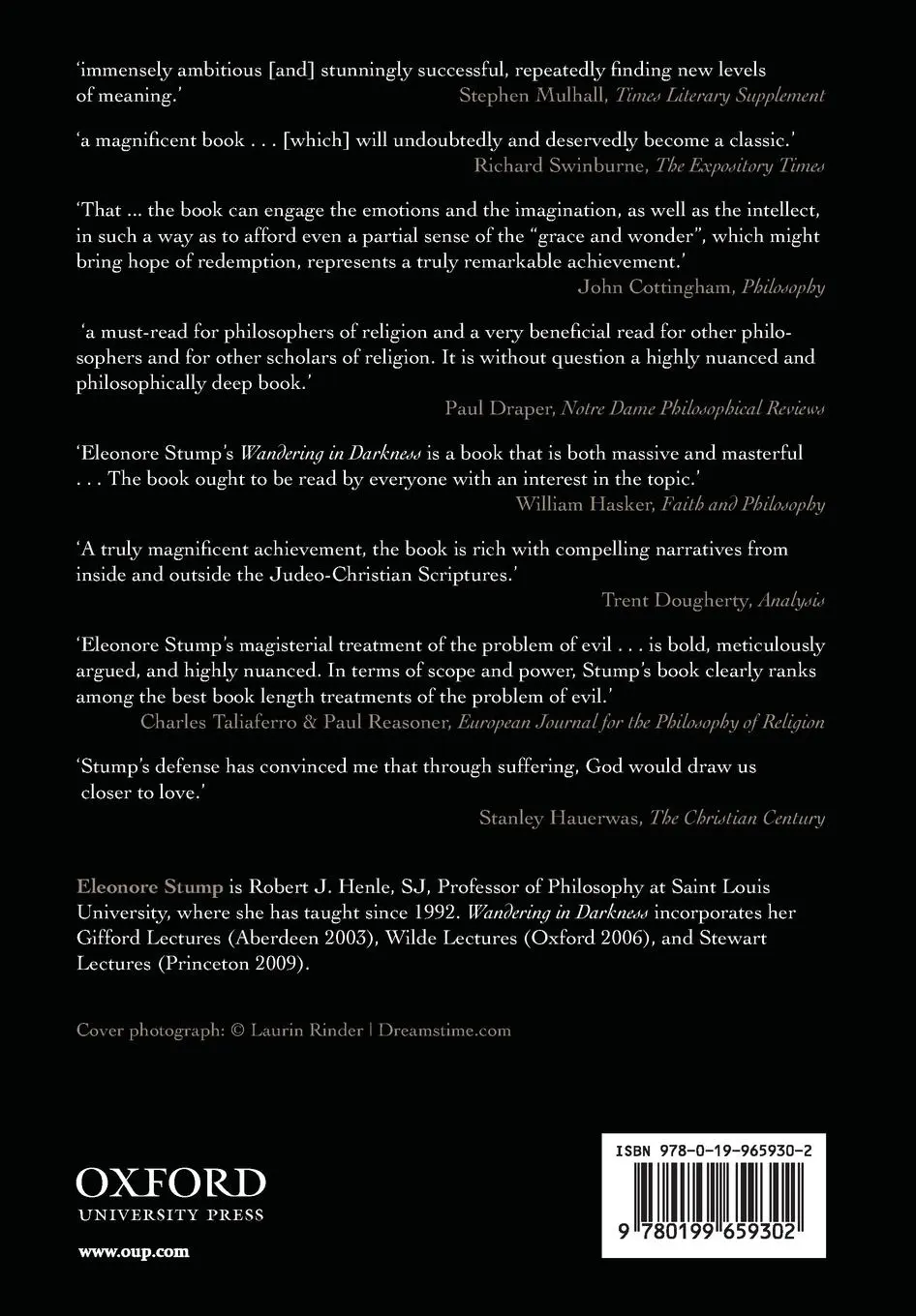 Rückseite: 9780199659302 | Wandering in Darkness | Narrative and the Problem of Suffering | Stump