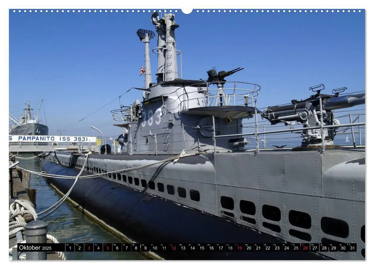 Bild: 9783435729302 | U-Boote - Militärische Ungetüme (Wandkalender 2025 DIN A2 quer),...