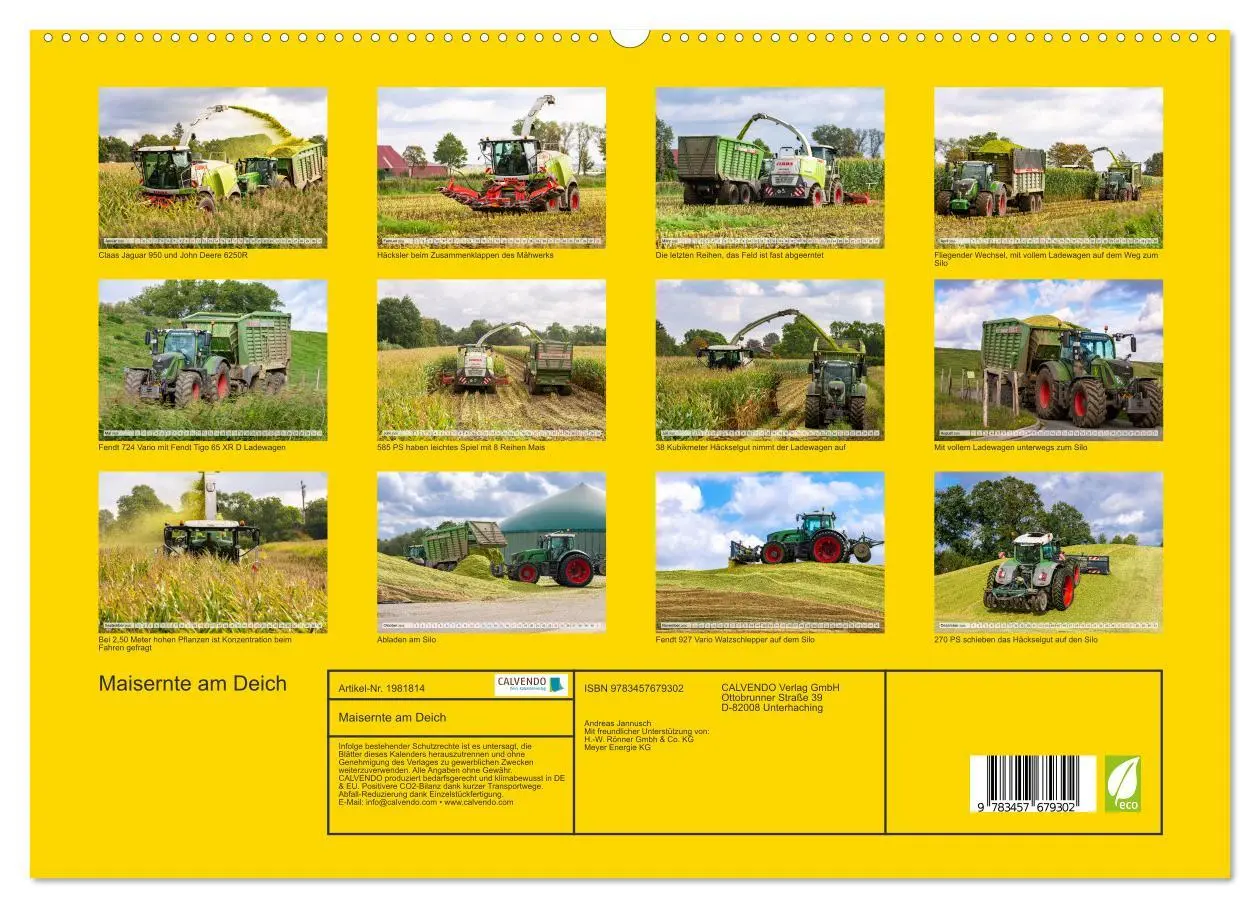 Bild: 9783457679302 | Maisernte am Deich (hochwertiger Premium Wandkalender 2026 DIN A2...