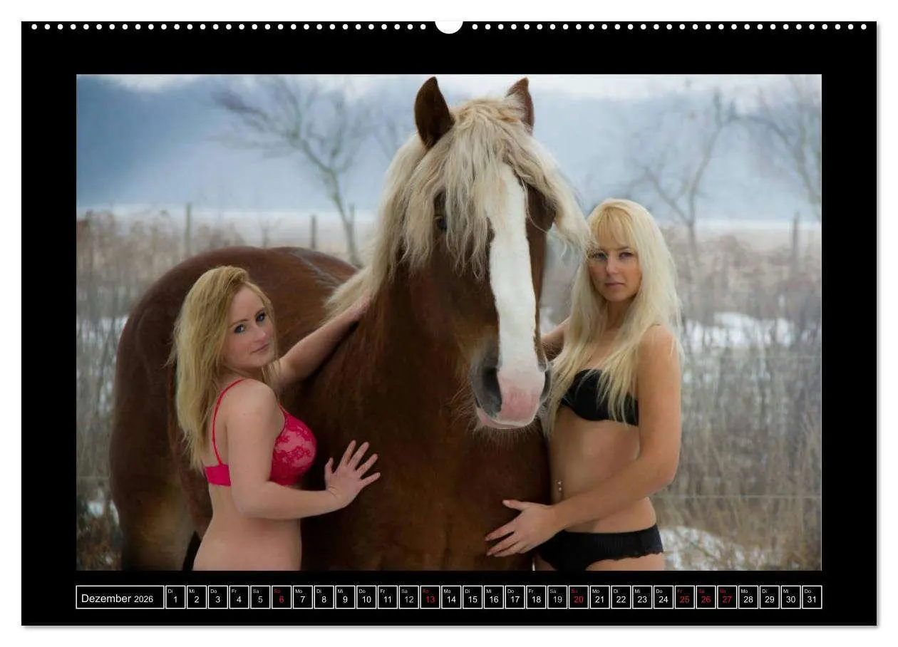 Bild: 9783516079302 | Titanen Girls 2026 - erotische Frauen und starke Pferde...