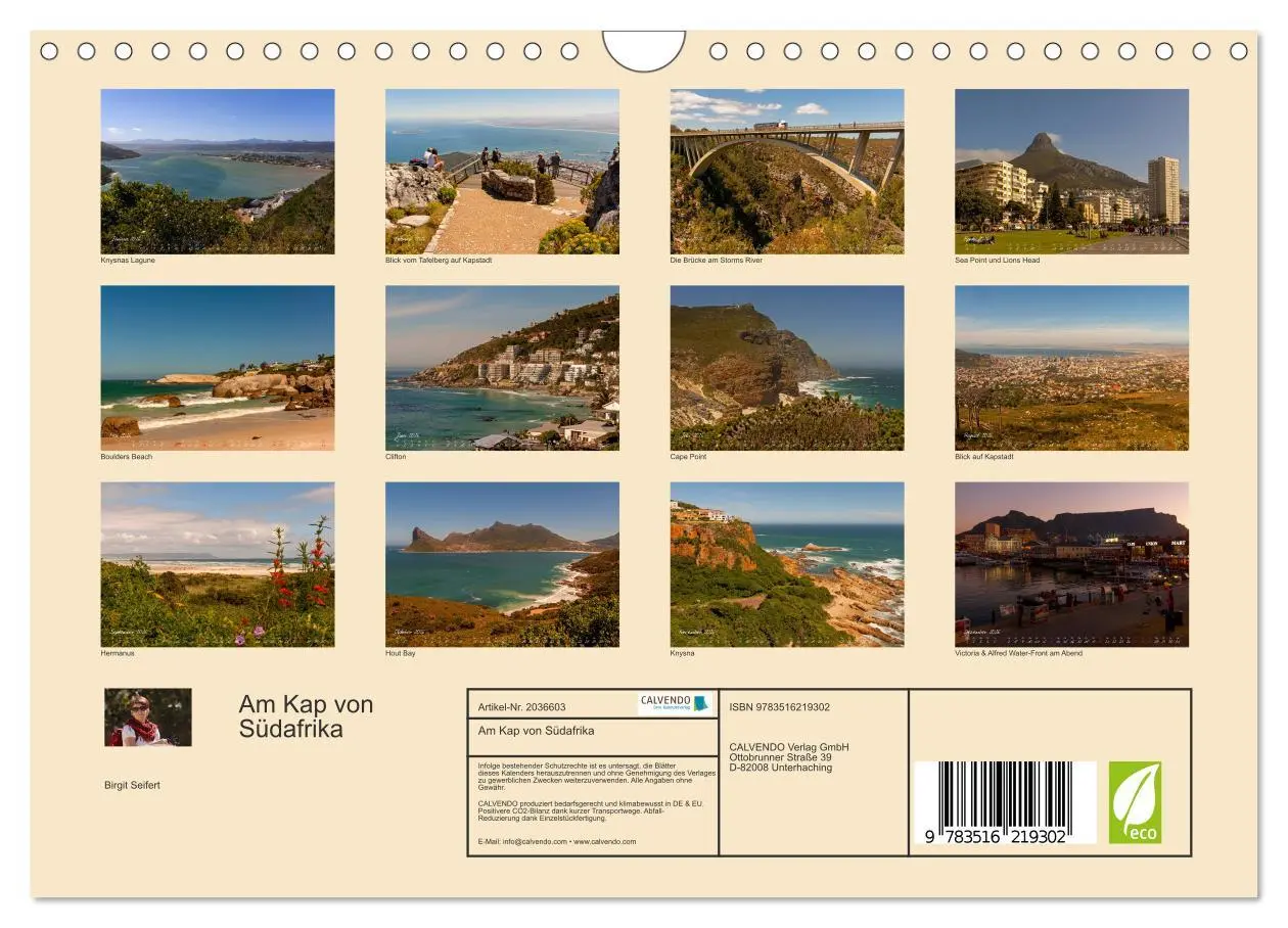 Bild: 9783516219302 | Am Kap von Südafrika (Wandkalender 2026 DIN A4 quer), CALVENDO...