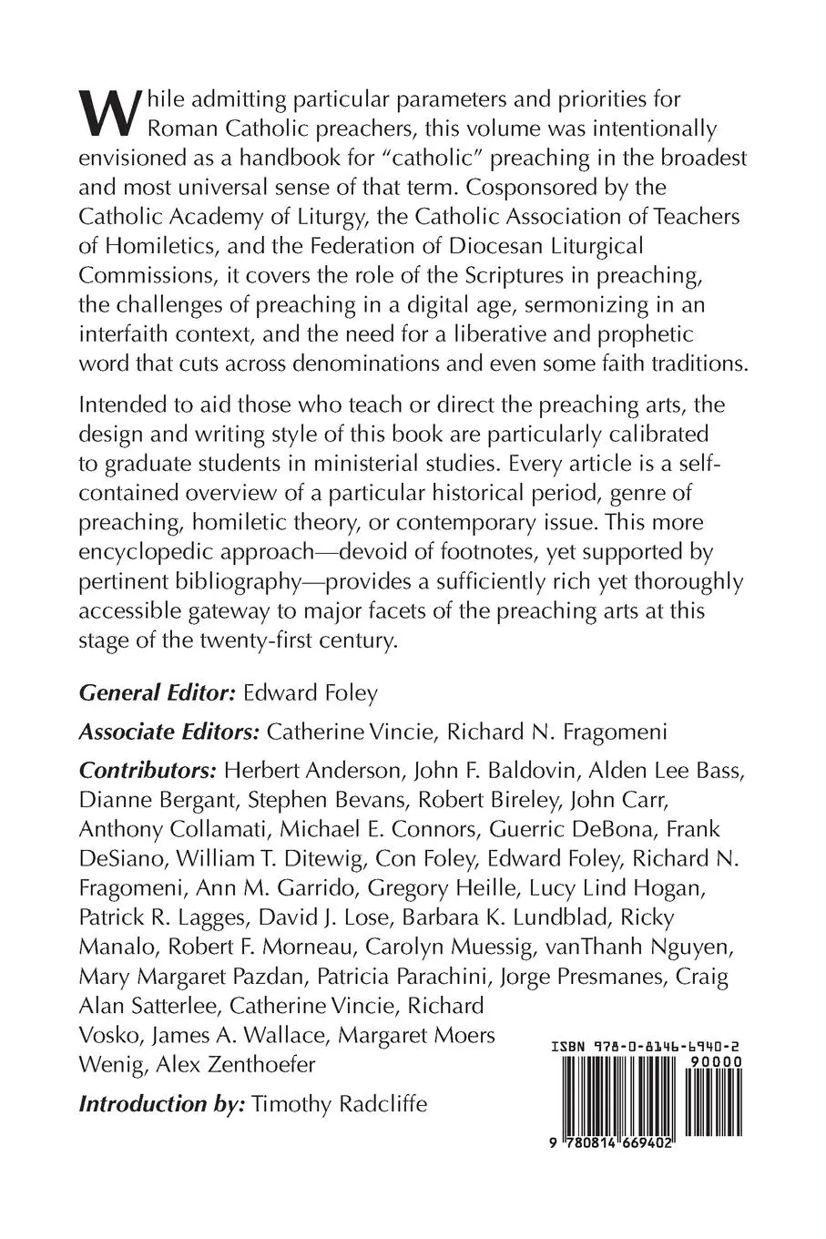 Rückseite: 9780814669402 | Handbook for Catholic Preaching | Edward Foley | Taschenbuch | 2022