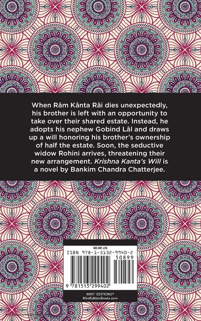 Rückseite: 9781513299402 | Krishna Kanta's Will | Bankim Chandra Chatterjee | Taschenbuch | 2021