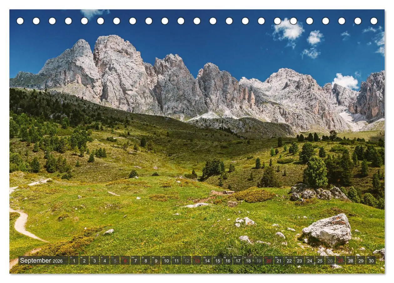 Bild: 9783457739402 | Dolomiten - Traumhafte Berglandschaften (Tischkalender 2026 DIN A5...