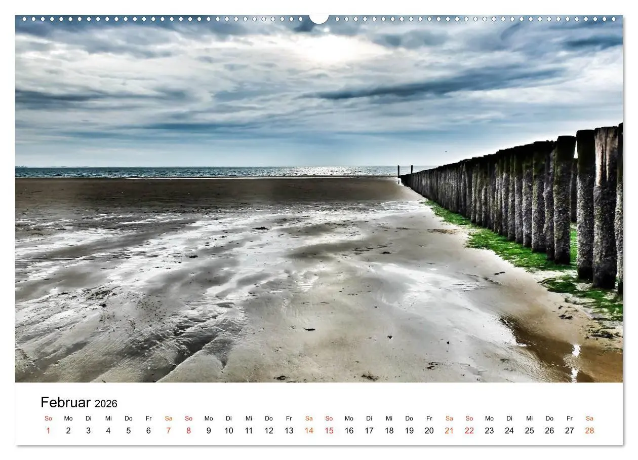 Bild: 9783457979402 | Wieder an der Nordsee (Wandkalender 2026 DIN A2 quer), CALVENDO...