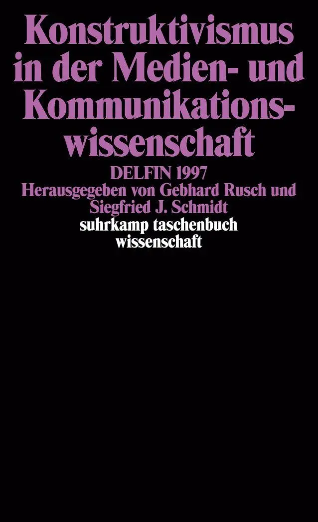 Cover: 9783518289402 | DELFIN | Siegfried J. Schmidt (u. a.) | Taschenbuch | 342 S. | Deutsch