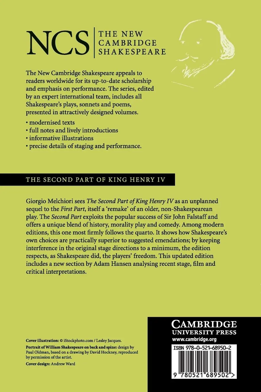 Rückseite: 9780521689502 | Second Part of King Henry IV 2ed | William Shakespeare | Taschenbuch