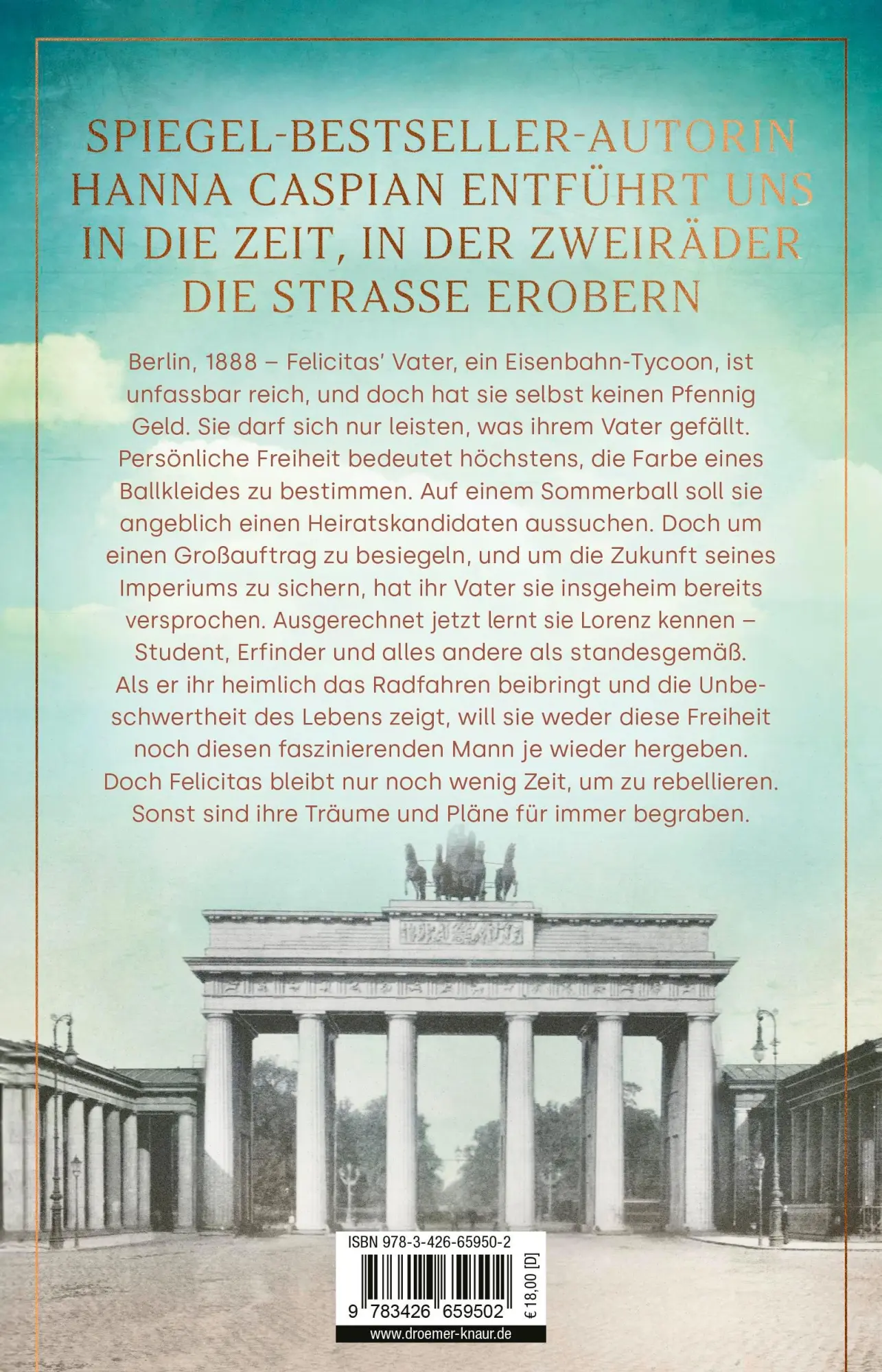 Rückseite: 9783426659502 | Im Takt der Freiheit | Roman | Hanna Caspian | Taschenbuch | 448 S.