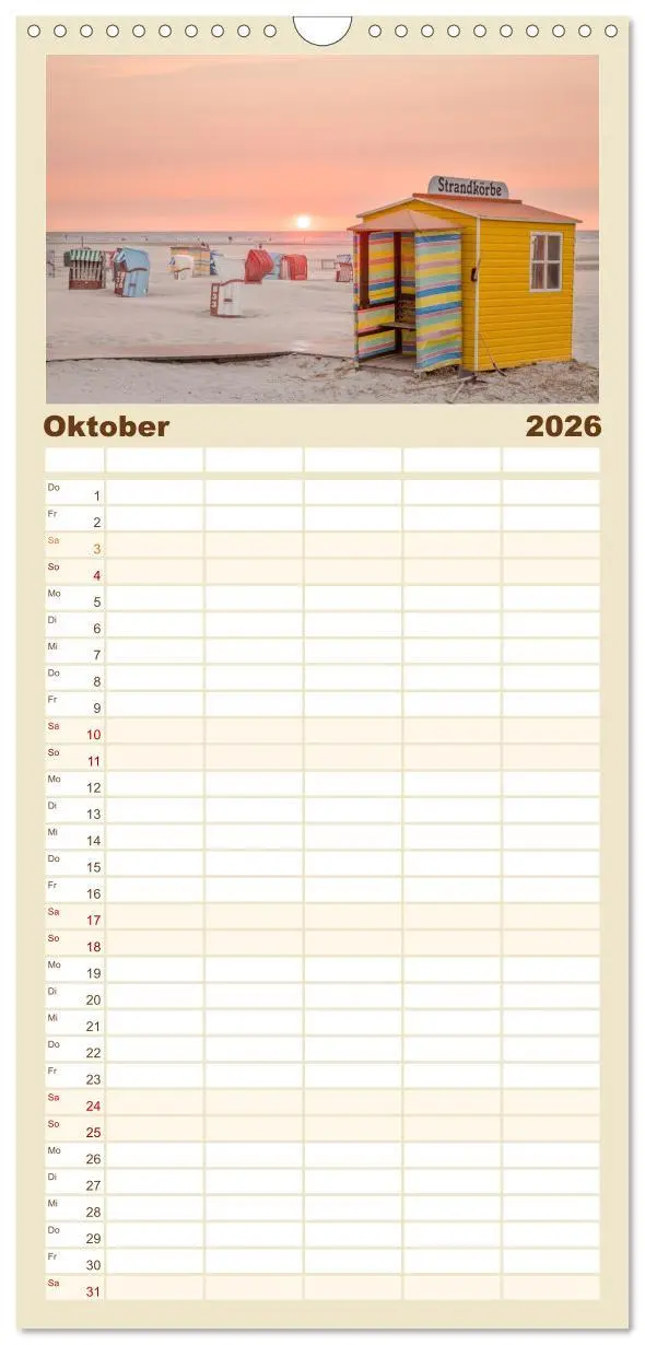 Bild: 9783516509502 | Familienplaner 2026 - Moin Juist mit 5 Spalten (Wandkalender, 21 x...