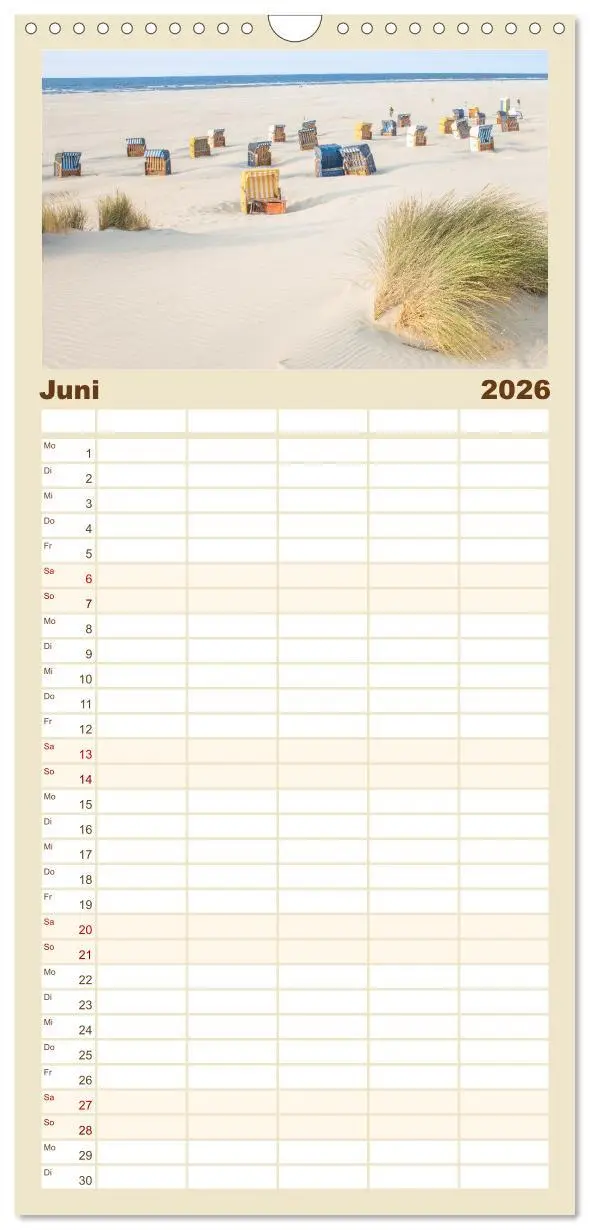 Bild: 9783516509502 | Familienplaner 2026 - Moin Juist mit 5 Spalten (Wandkalender, 21 x...