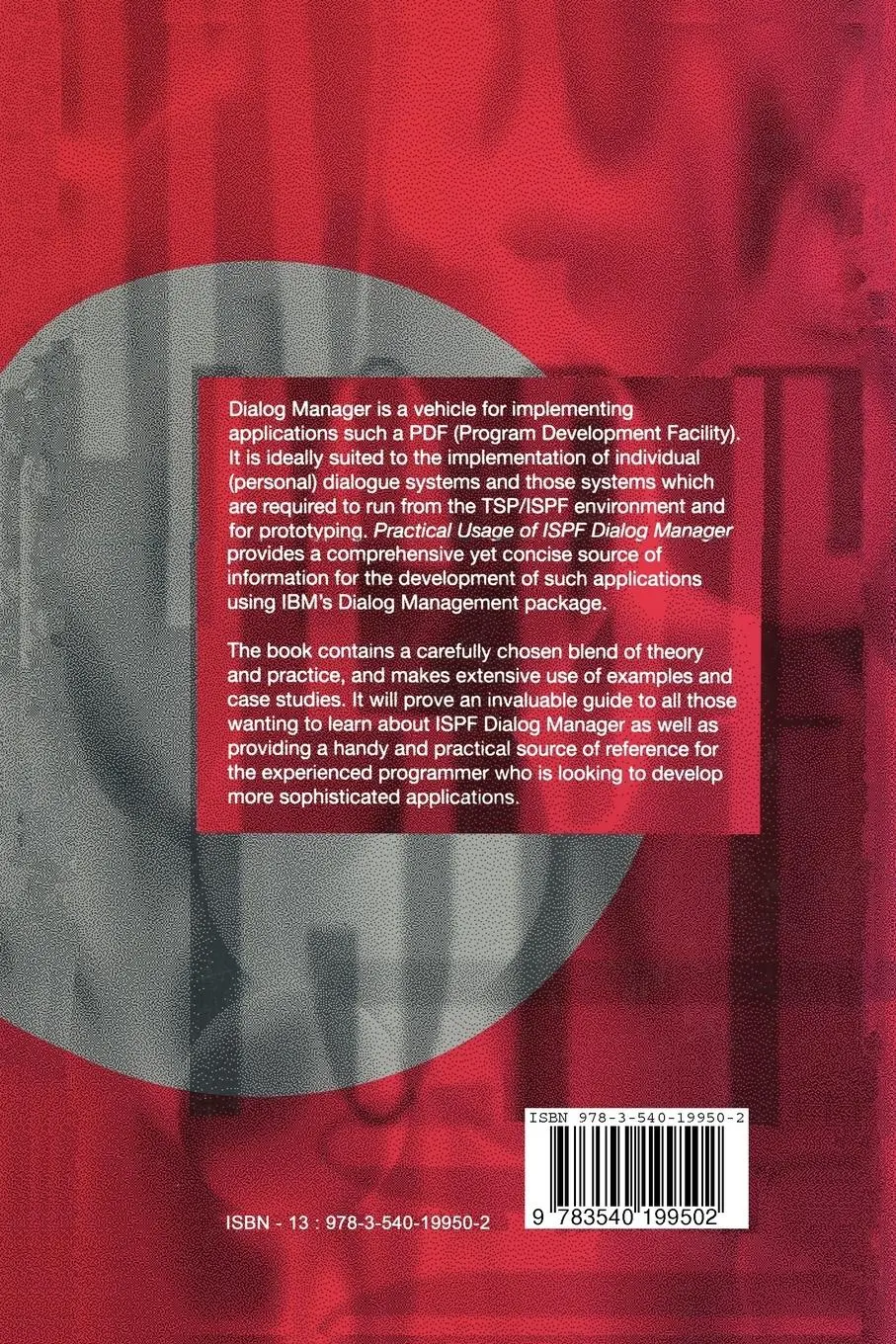 Rückseite: 9783540199502 | Practical Usage of ISPF Dialog Manager | Anthony S. Rudd | Taschenbuch