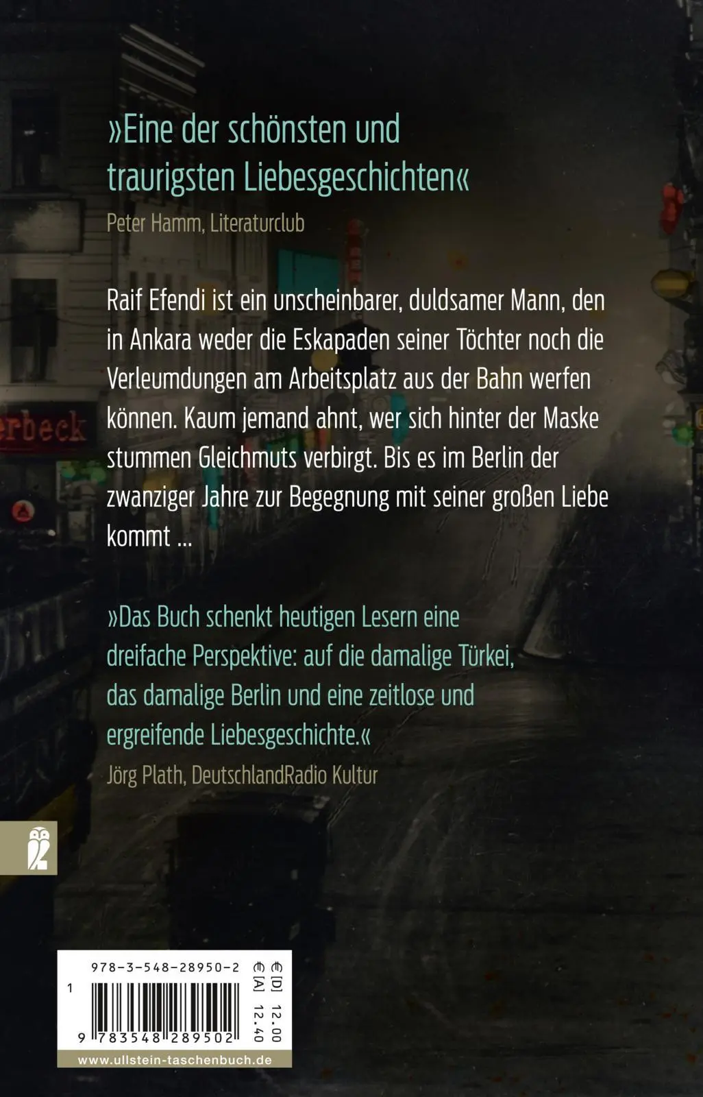 Rückseite: 9783548289502 | Die Madonna im Pelzmantel | Sabahattin Ali | Taschenbuch | 272 S.
