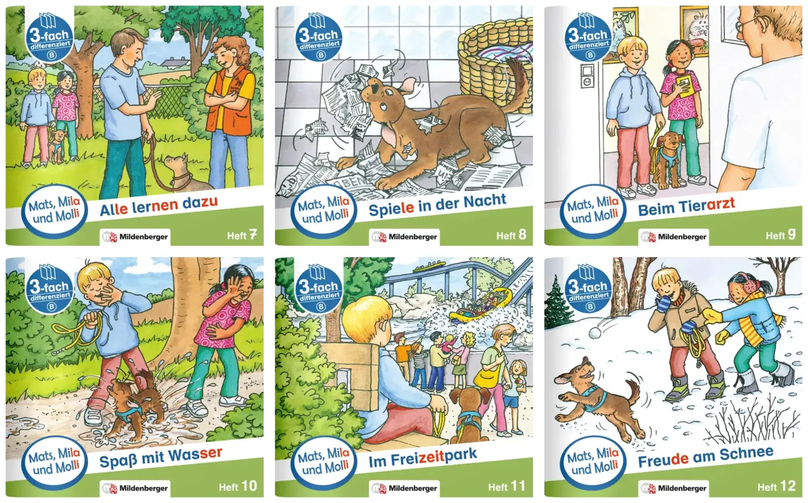 Cover: 9783619019502 | Paket - Mats, Mila und Molli - Heft 7-12, Schwierigkeitsstufe B.H.7-12