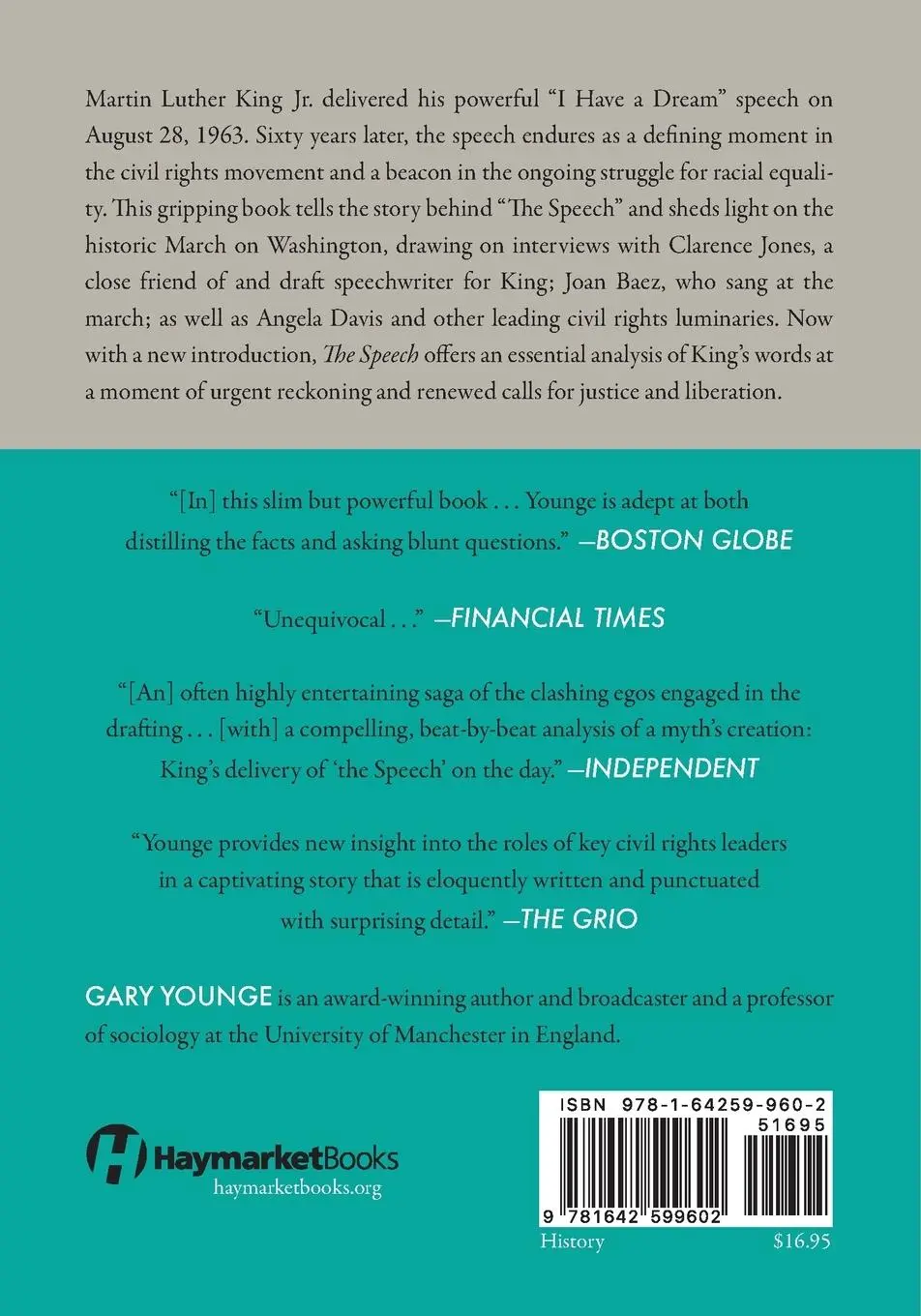 Rückseite: 9781642599602 | The Speech | Gary Younge | Taschenbuch | Kartoniert / Broschiert