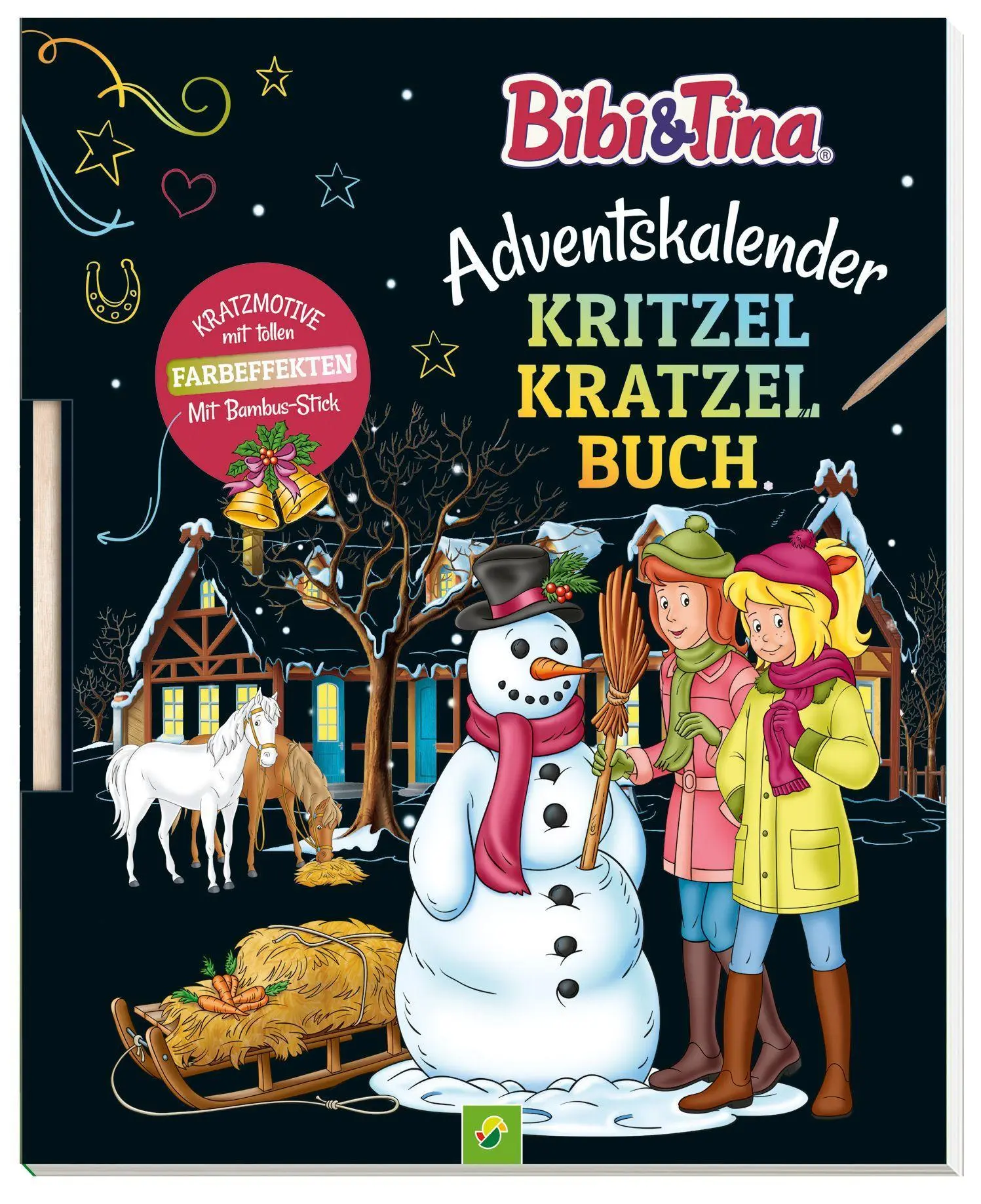 Cover: 9783849929602 | Bibi &amp; Tina Adventskalender Kritzel-Kratzel Buch | Nicole Lindenroth