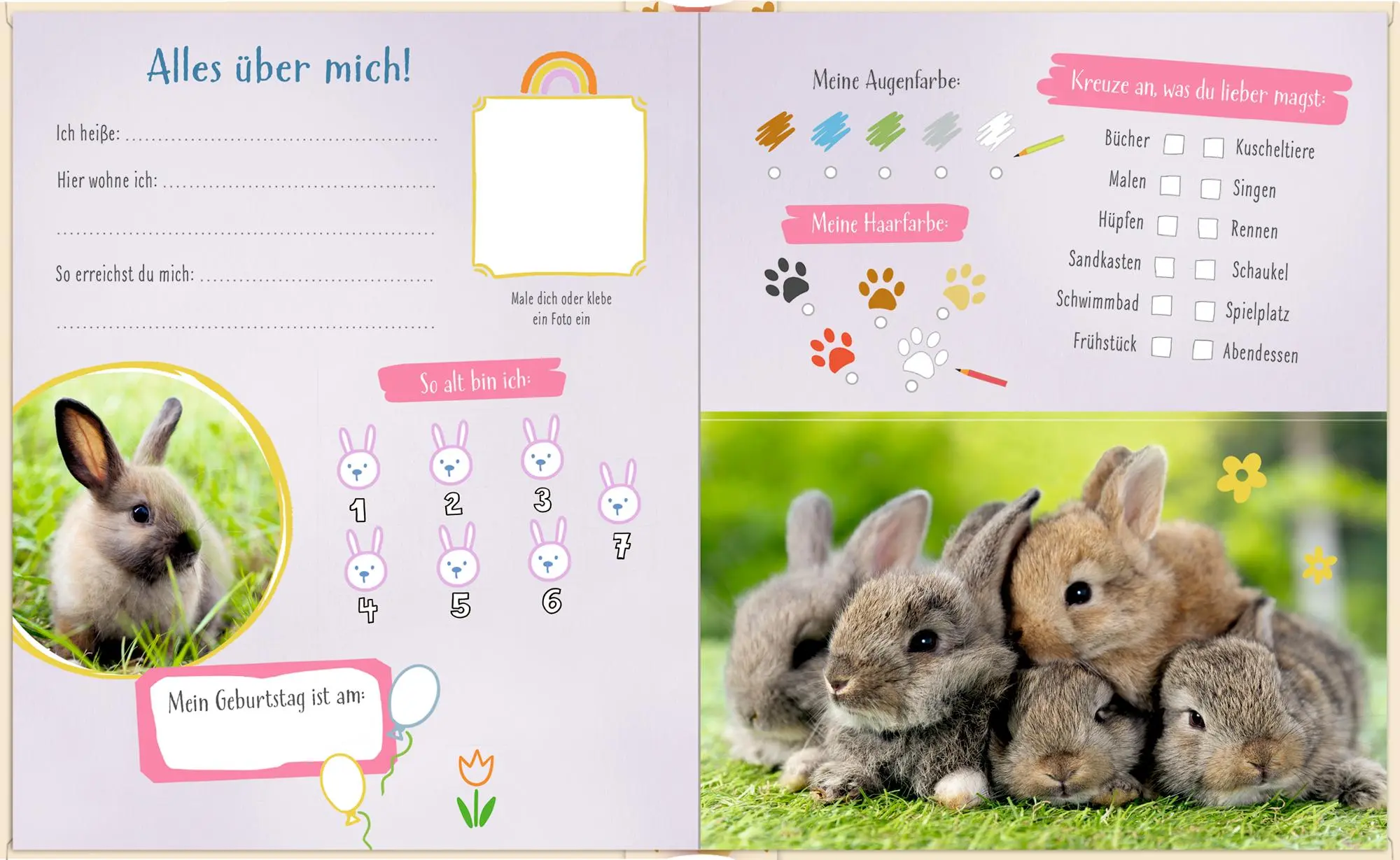Bild: 4050003959702 | Freundebuch - Alle meine Freunde | mit über 100 Stickern - Tierkinder