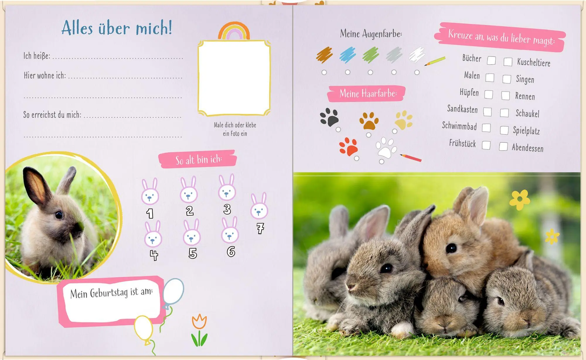 Bild: 4050003959702 | Freundebuch - Alle meine Freunde | mit über 100 Stickern - Tierkinder
