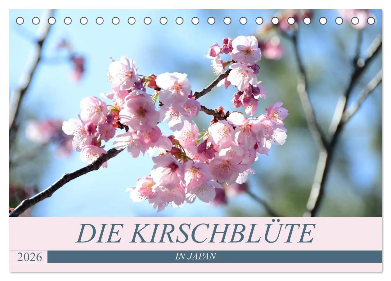 Cover: 9783457709702 | Die Kirschblüte in Japan (Tischkalender 2026 DIN A5 quer), CALVENDO...