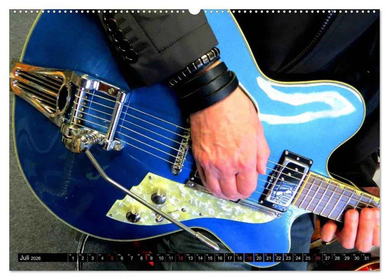 Bild: 9783457949702 | JAZZGITARREN in Szene gesetzt (hochwertiger Premium Wandkalender...
