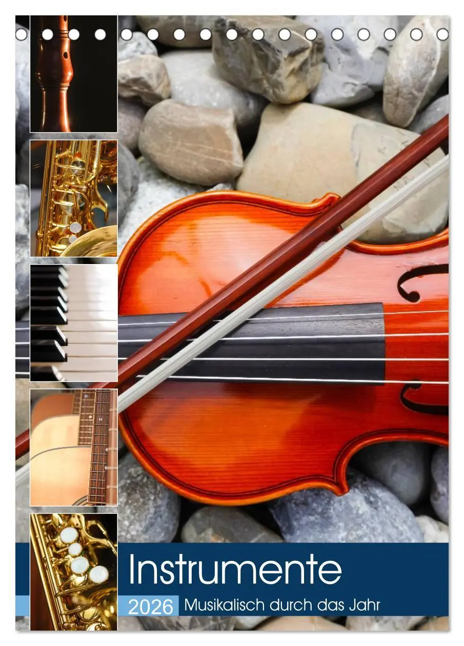 Cover: 9783516419702 | Instrumente - Musikalisch durch das Jahr (Tischkalender 2026 DIN A5...