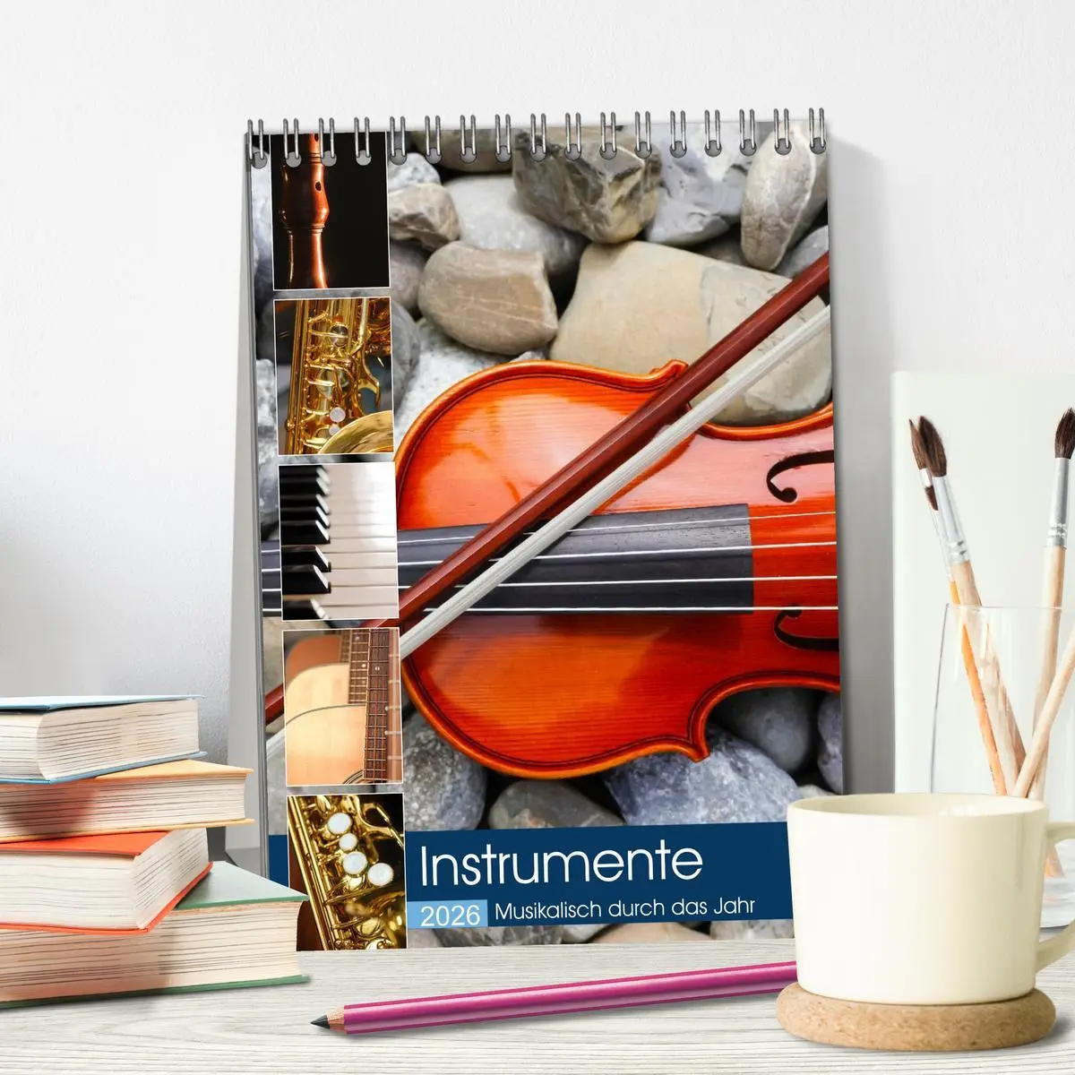 Bild: 9783516419702 | Instrumente - Musikalisch durch das Jahr (Tischkalender 2026 DIN A5...