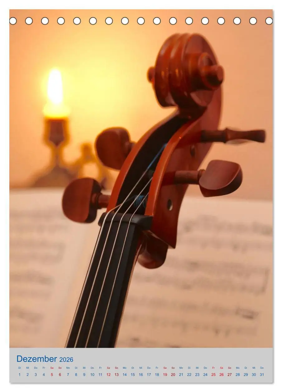 Bild: 9783516419702 | Instrumente - Musikalisch durch das Jahr (Tischkalender 2026 DIN A5...