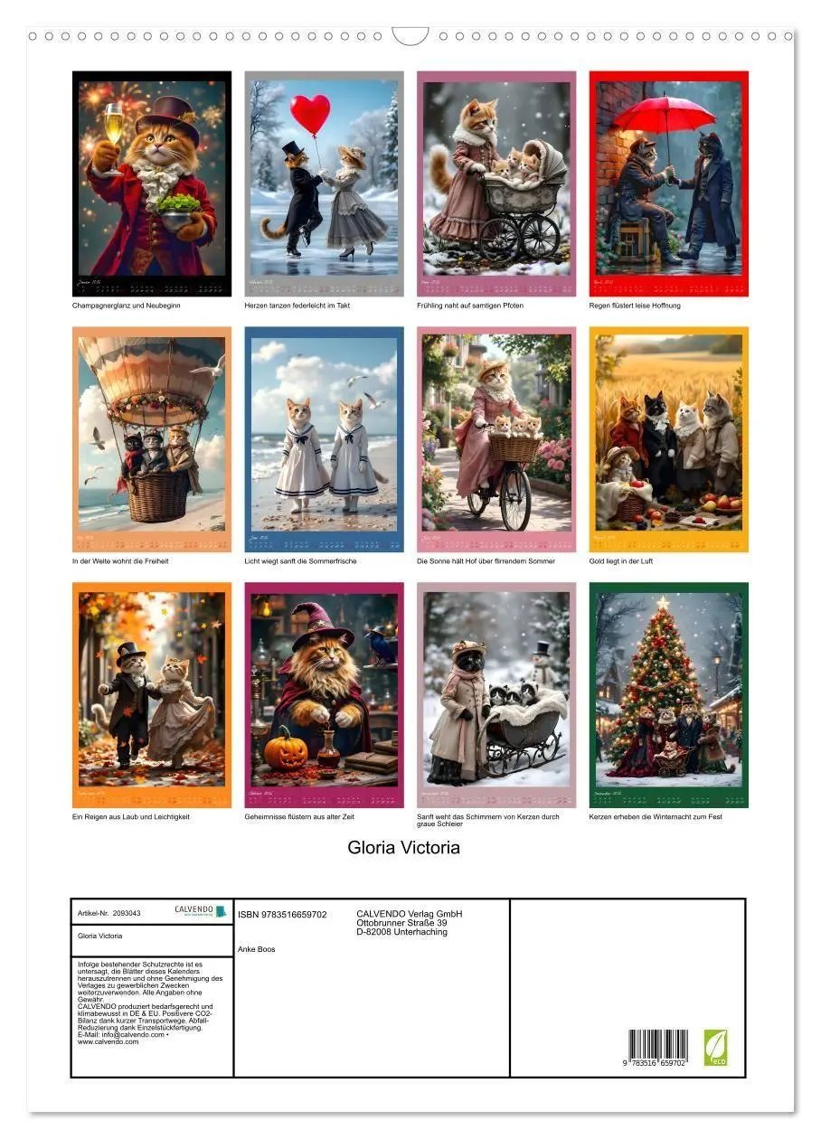 Bild: 9783516659702 | Gloria Victoria (Wandkalender 2026 DIN A2 hoch), CALVENDO...