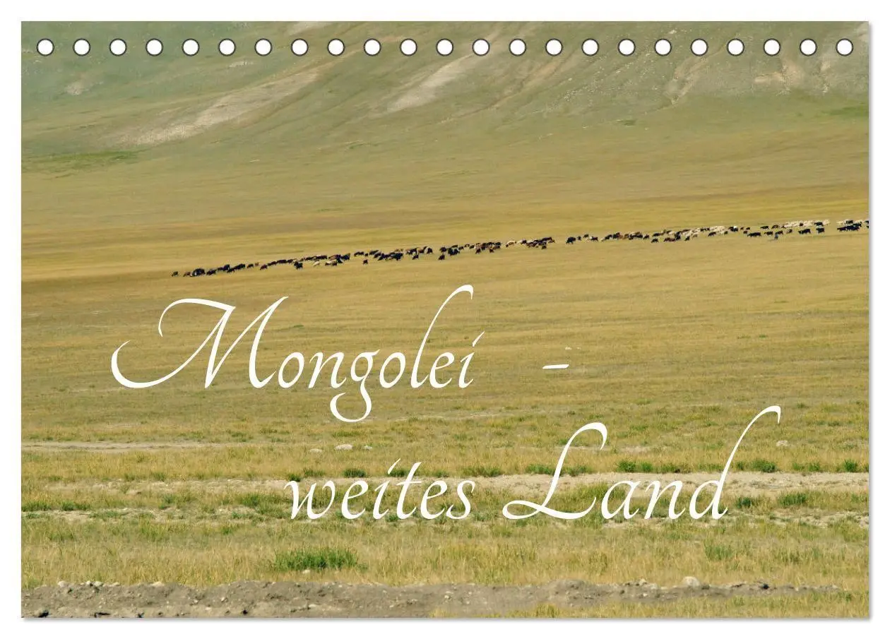 Cover: 9783569989702 | Mongolei - weites Land (Tischkalender 2027 DIN A5 quer), CALVENDO...