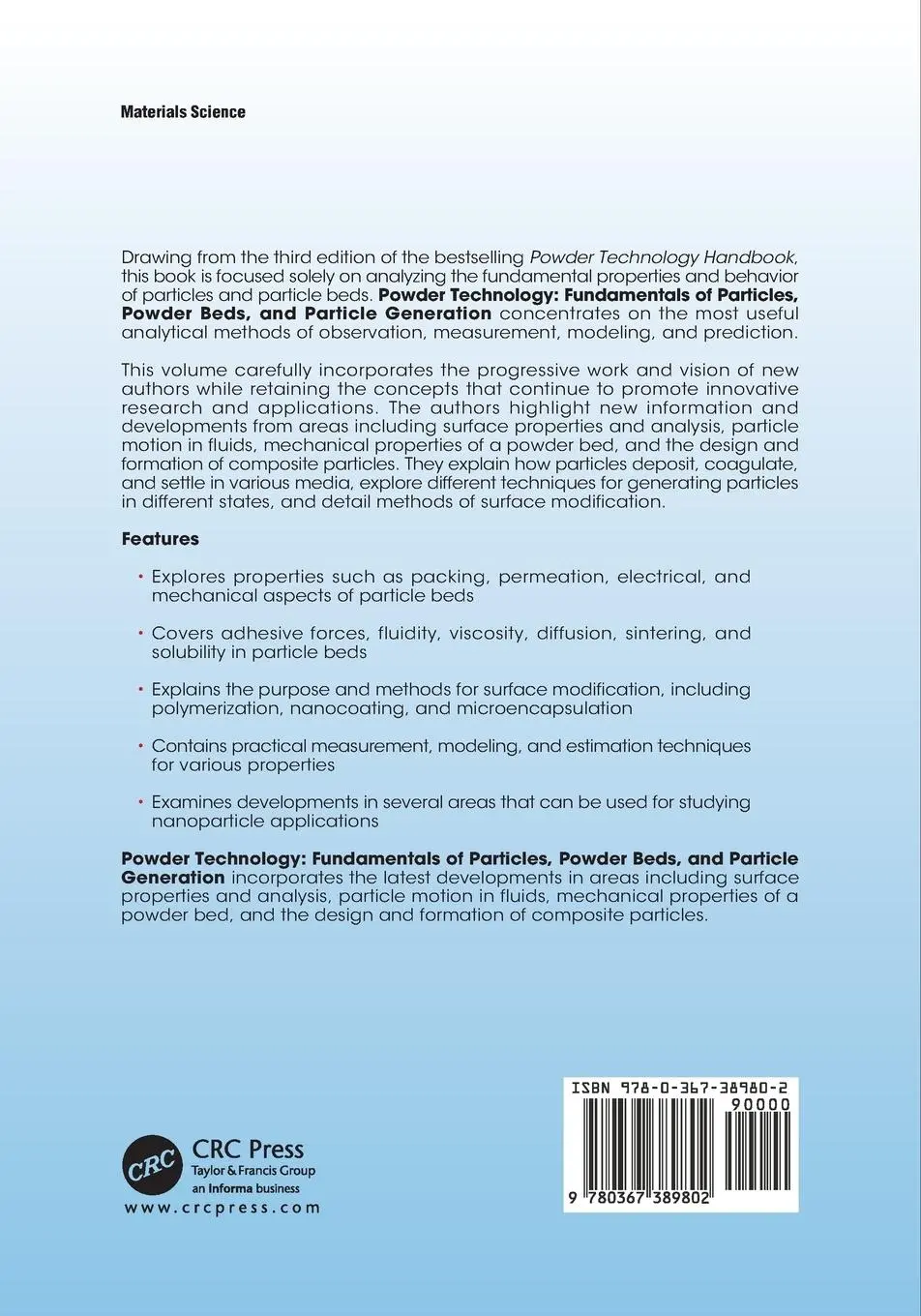 Rückseite: 9780367389802 | Powder Technology | Hiroaki Masuda (u. a.) | Taschenbuch | Englisch