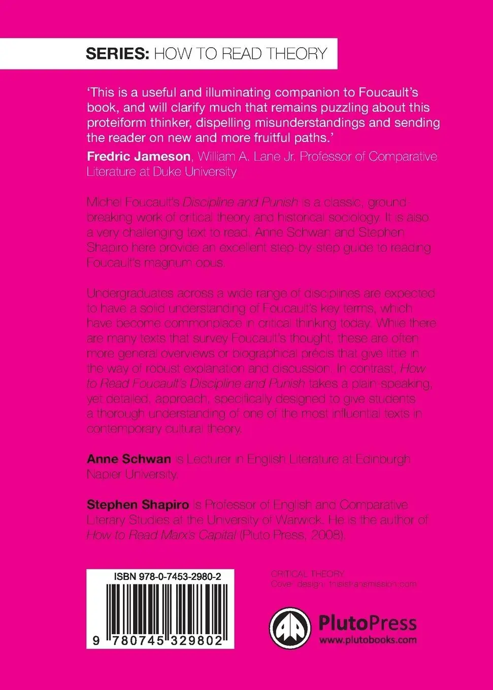 Rückseite: 9780745329802 | How To Read Foucault's Discipline And Punish | Anne Schwan (u. a.)