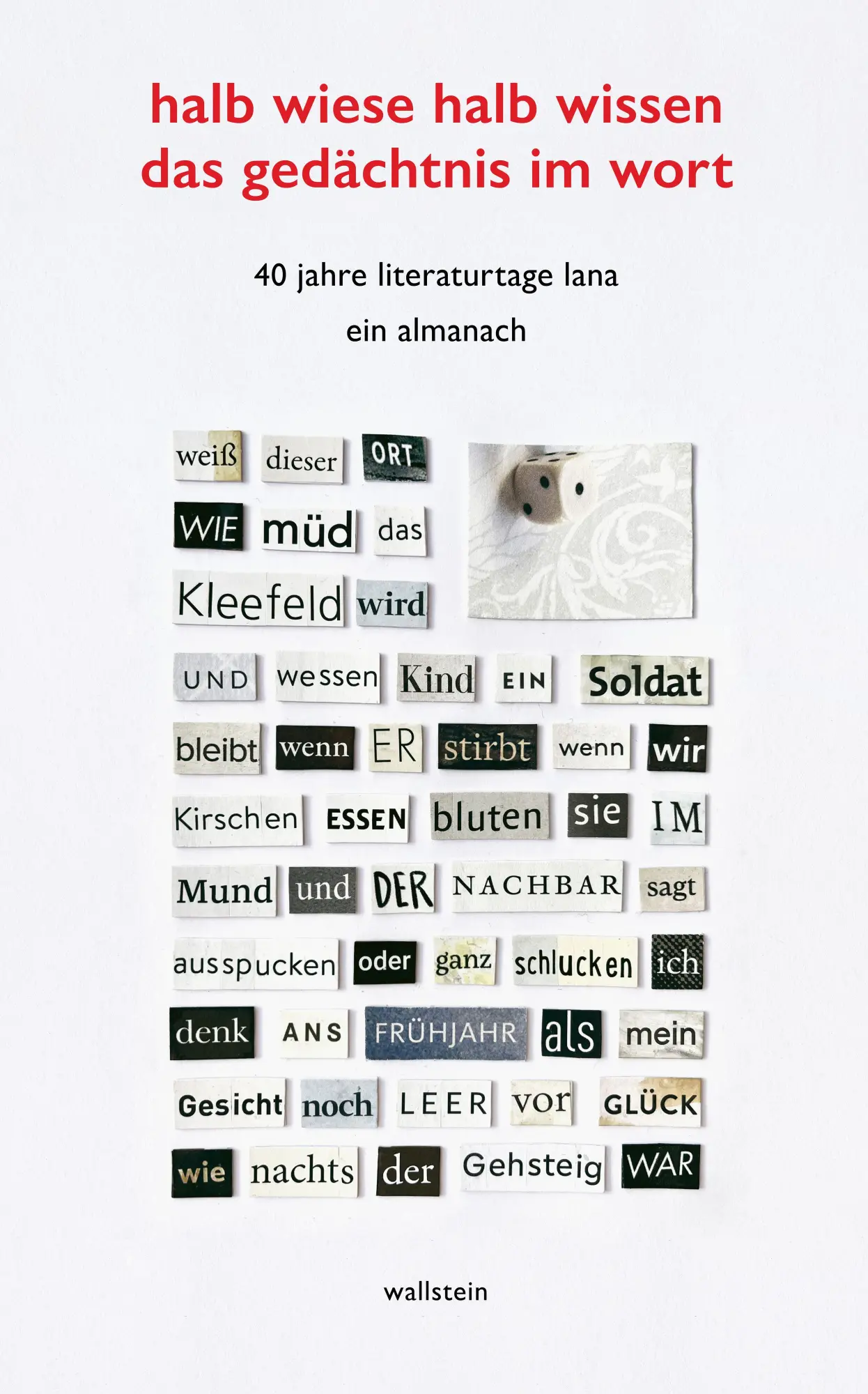 halb wiese halb wissen das gedächtnis im wort - Neuware