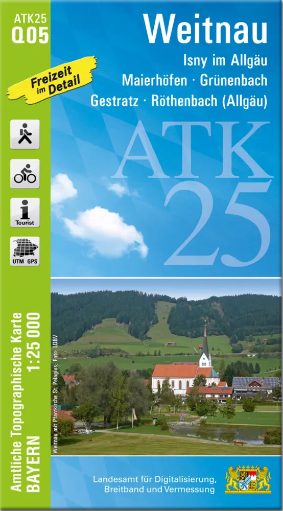 Cover: 9783899339802 | ATK25-Q05 Weitnau (Amtliche Topographische Karte 1:25000) | Deutsch