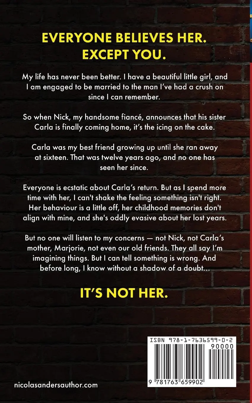 Rückseite: 9781763659902 | Don't Believe Her | Nicola Sanders | Taschenbuch | Englisch | 2024