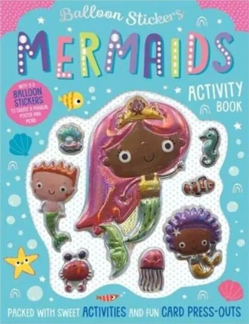 Cover: 9781800589902 | Balloon Stickers Mermaids Activity Book | Alexandra Robinson (u. a.)