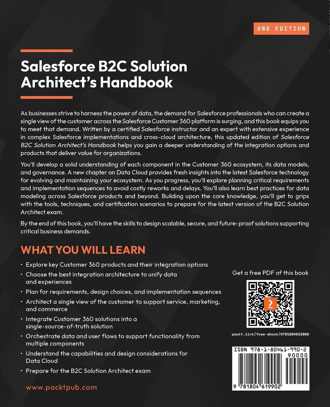 Rückseite: 9781804619902 | Salesforce B2C Solution Architect's Handbook - Second Edition | Buch