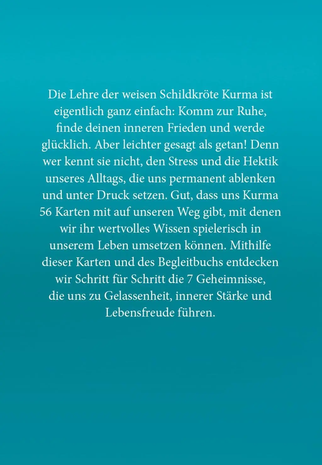 Bild: 4250939500003 | Die 7 Geheimnisse der Schildkröte - Das Kartenset | Long (u. a.)